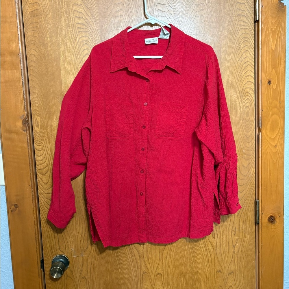 White Stag Vibrant Red Women's Plus Top